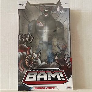 BAM! Saber Jaws Action Figure - Gray